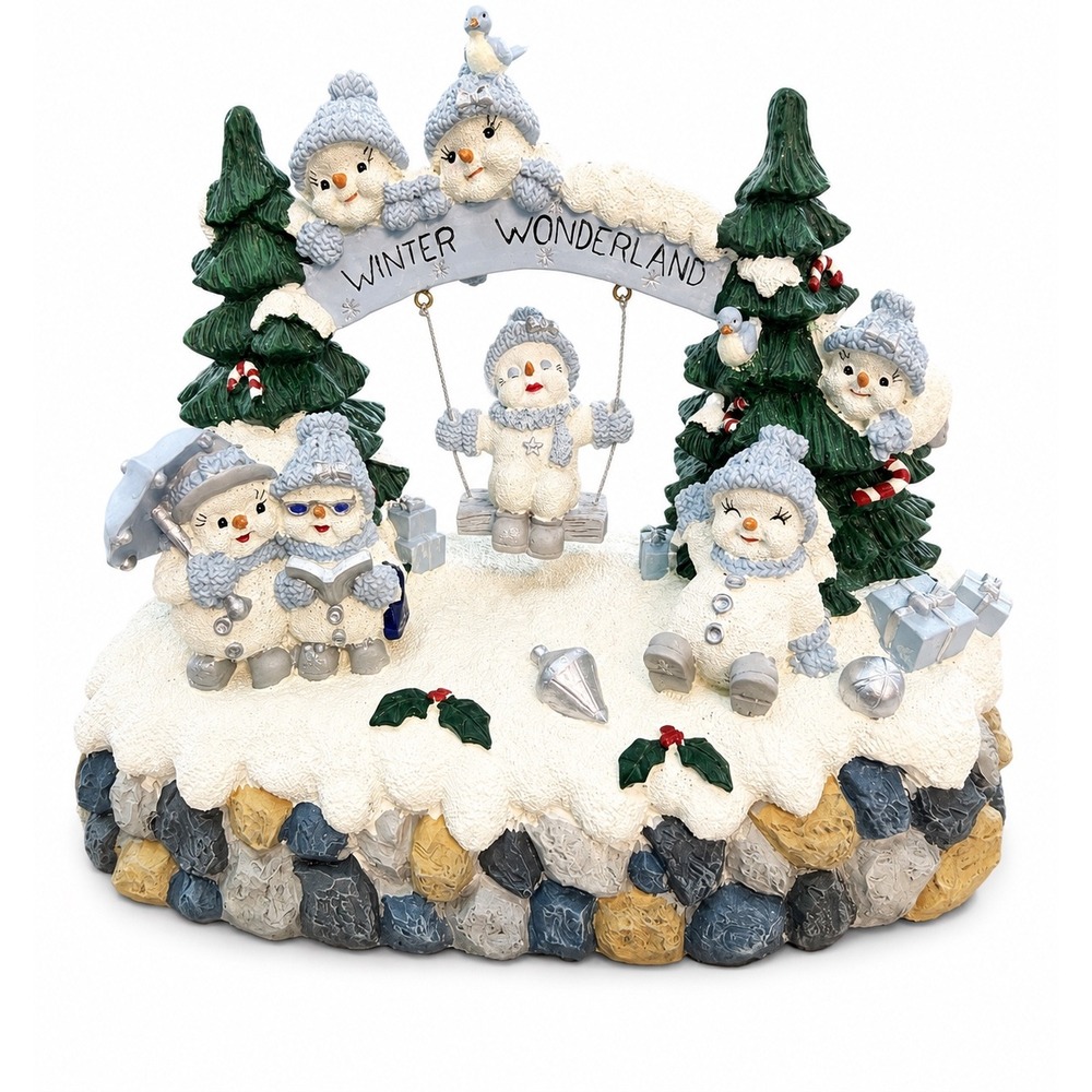 Snow Buddies‎ Crystal At Play Musical Figurine Winter Wonderland Encore F468721